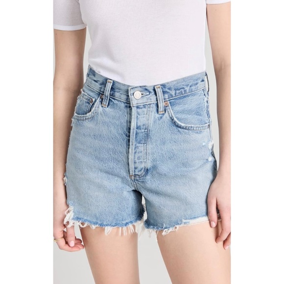 AGOLDE Women's Dee Vintage High Rise Shorts - Size 25 - Picture 6 of 12